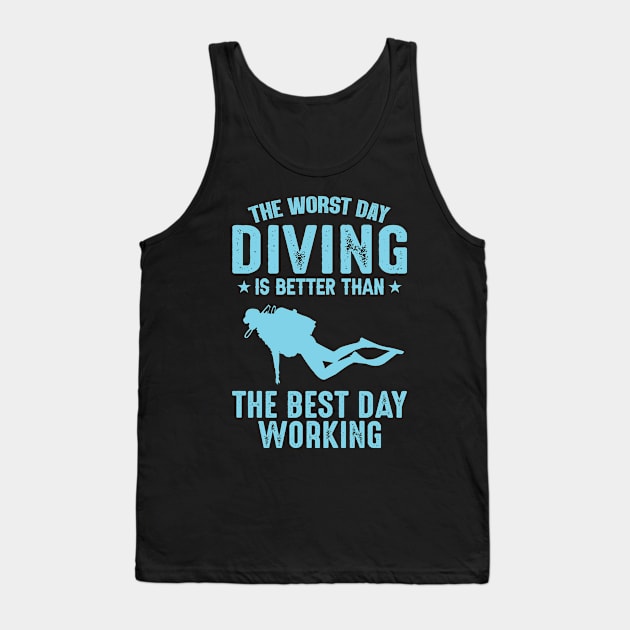 Diving day is the best day Tank Top by sudiptochy29